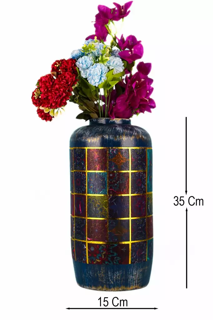 Dekorativ Kruka Aberto Design BK054 Flerfärgad Keramik 15x35 cm - Hängande blomkrukor och vaser - 8684283781669 - 1
