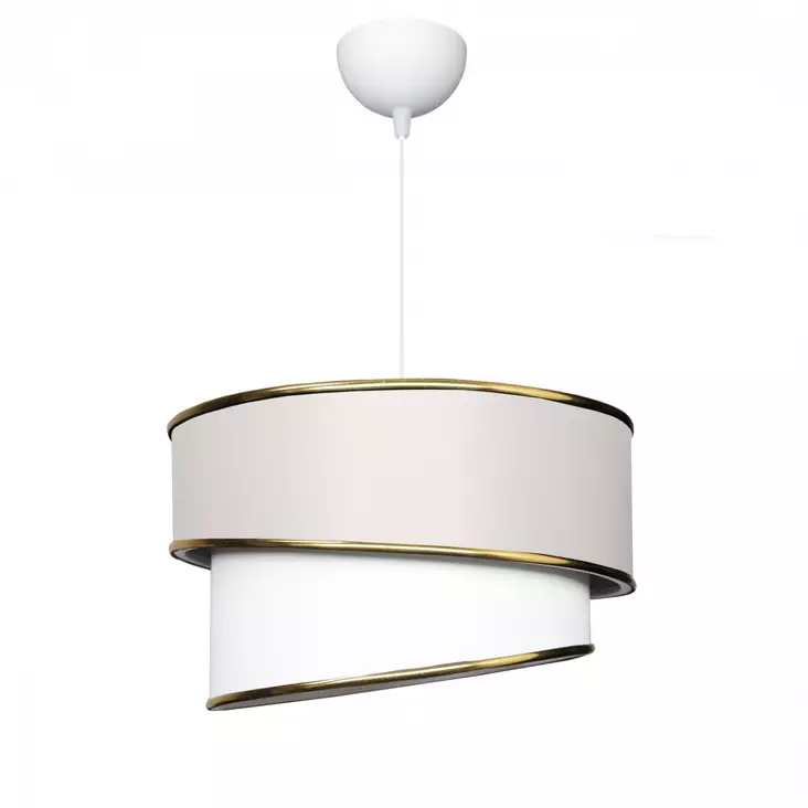 Taklampa Opviq AYD-3622 Cream Tyg PVC 30 x 20 cm - Tak- och vägglampor - 8684282041849 - 1