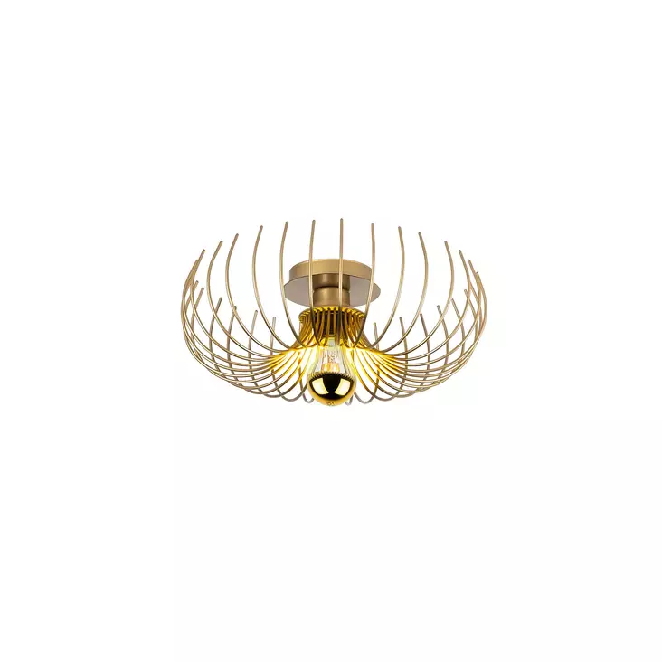 Taklampa Opviq Karsortel Guld Metall 36 x 36 cm - Tak- och vägglampor - 8684283454969 - 1