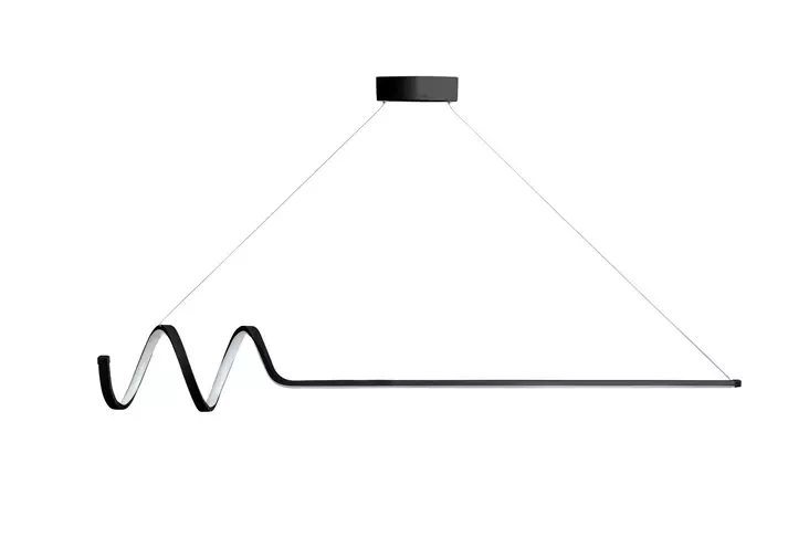 Taklampa Opviq Waterwave Svart Aluminium 120 x 20 cm - Tak- och vägglampor - 8684282474999 - 1