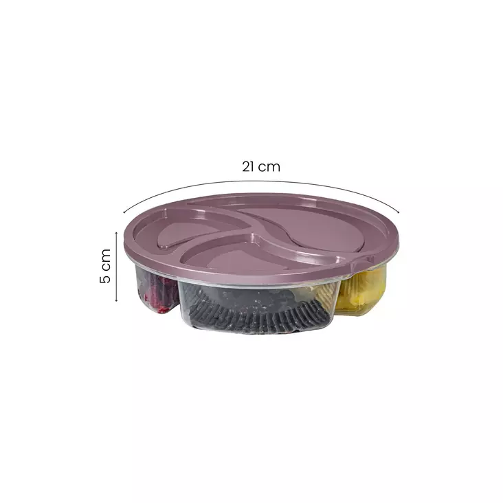 Förvaringslåda Set Hermia Rosa Plast 4 Delar - Matlådor och matförvaringsbehållare - 8684282831839 - 1