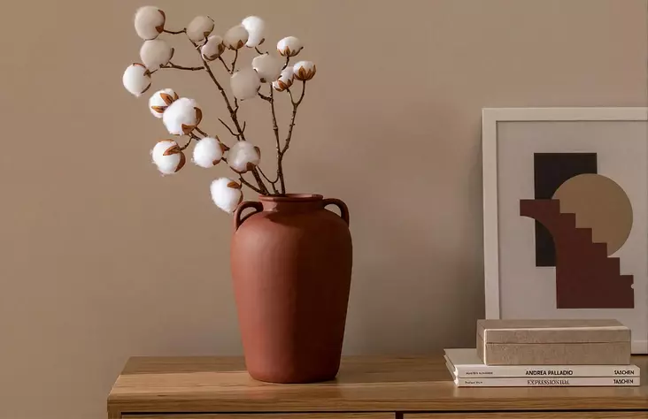 Vas Aberto Design CY0139 Tegelröd Keramik 18x18x27 cm - Hängande blomkrukor och vaser - 8684282979289 - 1