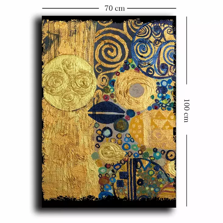 Dekorativ canvastavla, flerfärgad, 70 x 100 cm, lyxig, hållbar - Tavlor och ramar - 8684282626169 - 1