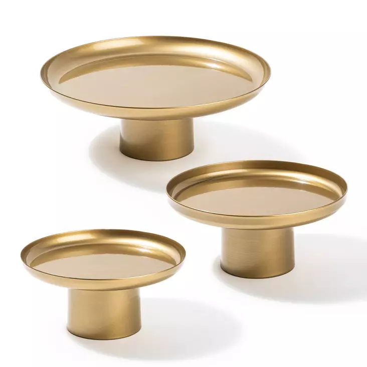 Metalldekoration Aberto Design N?s?ros B Guld Metall 25,5x9 cm 20,5x9 cm 18,5x8,5 cm - Dekorationer, prydnadsföremål - 8684282243489 - 1