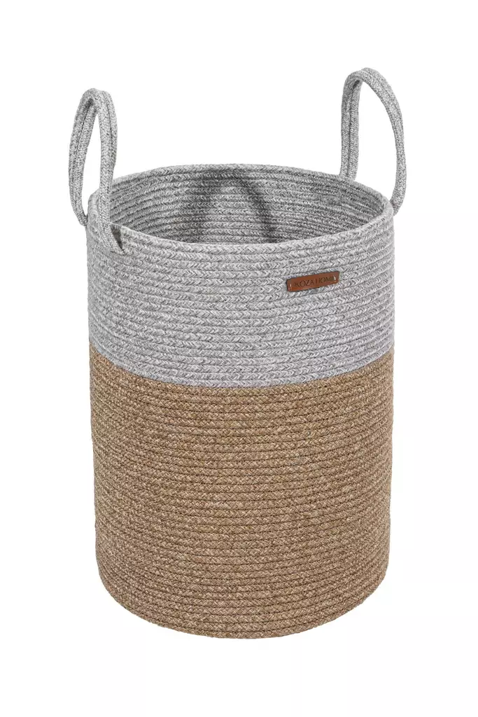 Dekorativ Box Aberto Design Aberto Grey Bomull 36x50x42 cm - Förvaringslådor och korgar - 8683743770069 - 1