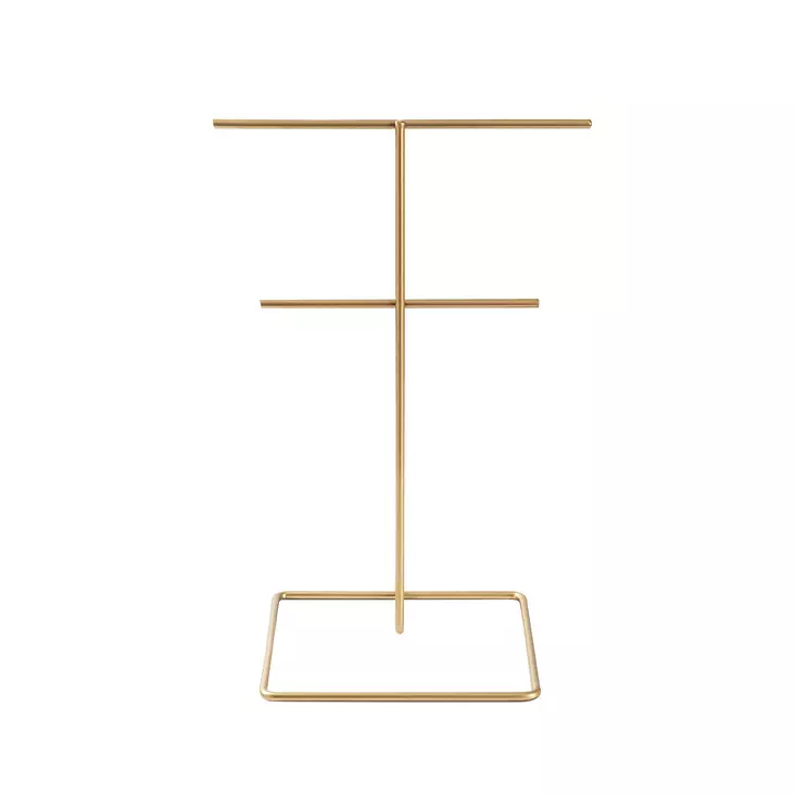 Smyckesställ, guld, diameter 15 cm, höjd 30 cm, hållbar - Dekorationer, prydnadsföremål - 8683743938209 - 1