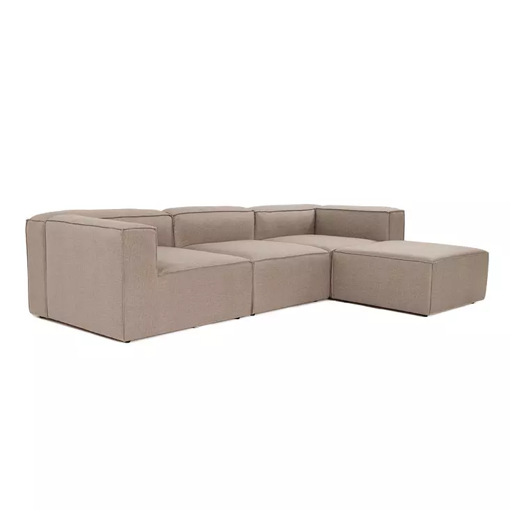 Hörnsoffa Atelier del Sofa Fora Brun Linne 297x190x66 cm - Soffor - 8683742689539 - 1