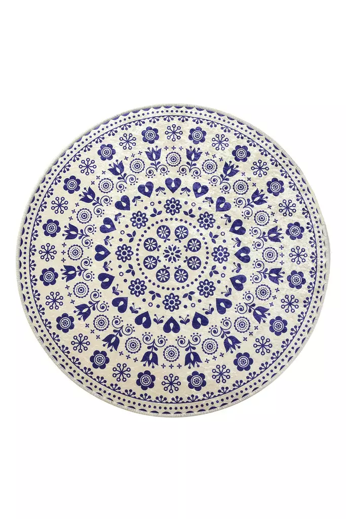 Badrumsmatta Mijölnir Flerfärgad 100% Polyester Antibakteriell Halkfri 140 cm - Badrumsmattor och våtrumsmattor - 8681875665789 - 1