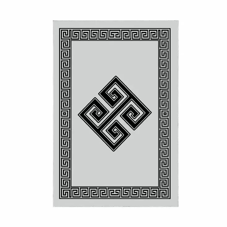 Badrumsmatta Set Mijölnir Flerfärgad 100% Polyester Halkfri Antibakteriell 50x60 cm & 60x100 cm - Badrumsmattor och våtrumsmattor - 8683342420969 - 1