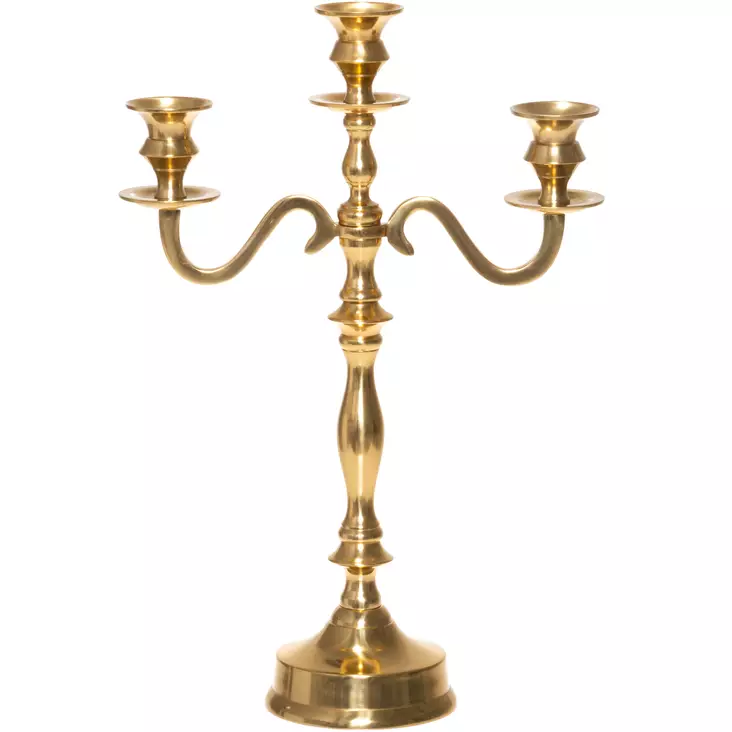 Kynttilänjalka Aatto kulta 3-haarainen  - Ljus och lyktor - 6410416279329 - 1