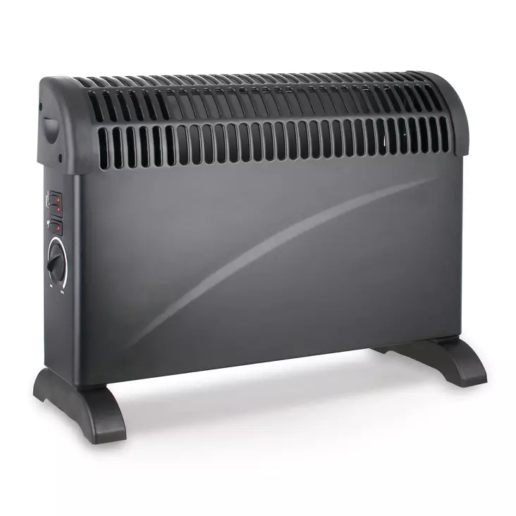 Konvektorelement Turbo 2000W - Fristående element svart - Värmefläktar och elradiatorer - 6438168121529 - 1
