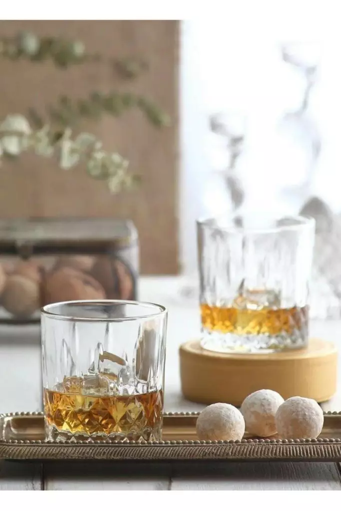 Glas-set (6 st), transparent, 8,4 x 8,4 x 9 cm, tåligt, stilrent - Dricksglas - 8683342970389 - 1