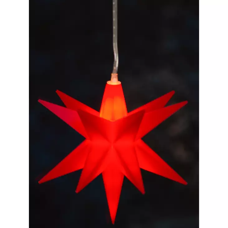 Led Valokoriste tähti roikkuva punainen - Ljussmycken och ljusfigurer - 6410416386089 - 1