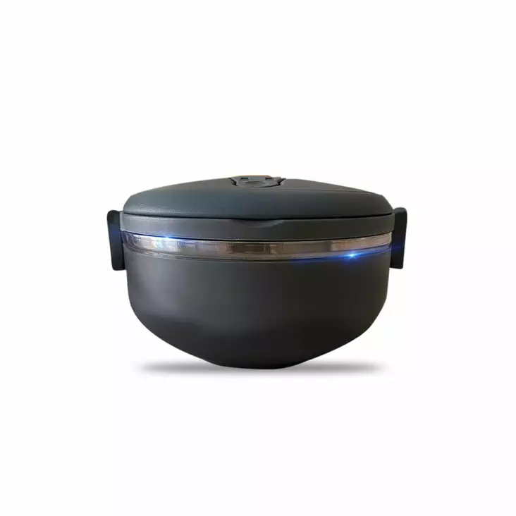 Lunchlåda, rökgrå, 16 x 16 x 6,5 cm, tålig, stilren - Matlådor och matförvaringsbehållare - 8683342774369 - 1