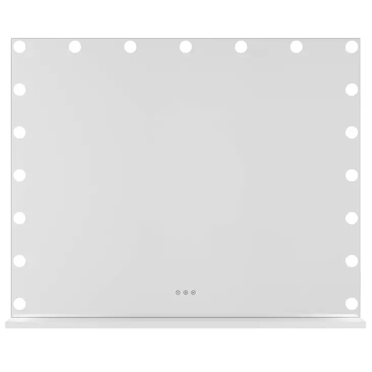 Lumio Lights Hollywood 100x80 cm sminkspegel med 19 LED-lampor - Smink och sminktillbehör - 6438014427959 - 1