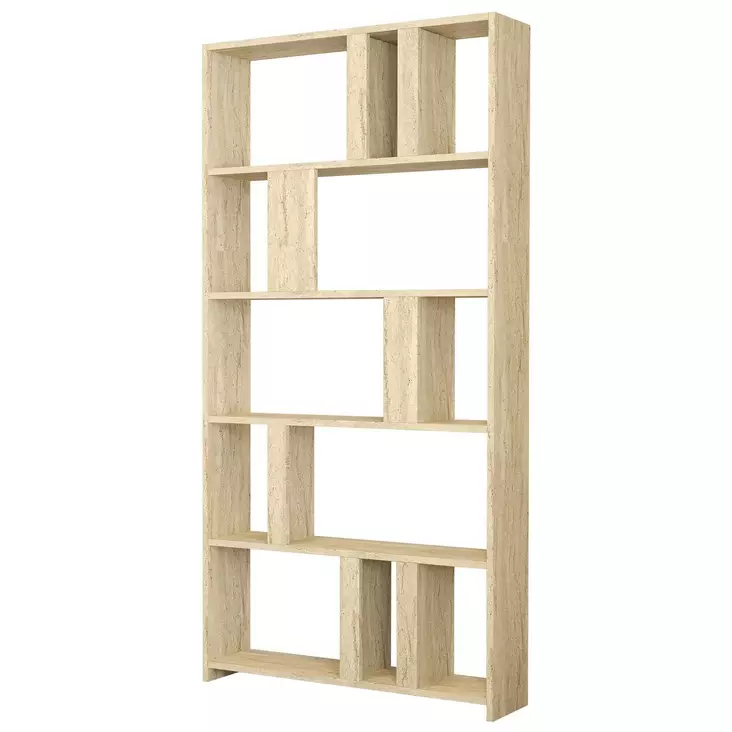 Bokhylla Hanah Home Lima Travertine Spånskiva 90x180x20 cm - Bokhyllor - 8684283020799 - 1