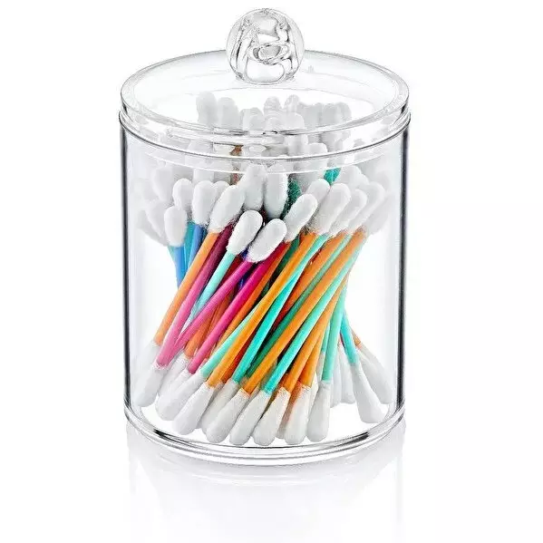 Sminkorganiserare, transparent, 9 x 9 x 6 cm, 6 x 6 x 17 cm, 10 x 9 x 7 cm, stilren, praktisk, välorganiserad - Sminkverktyg - 8682870624429 - 1