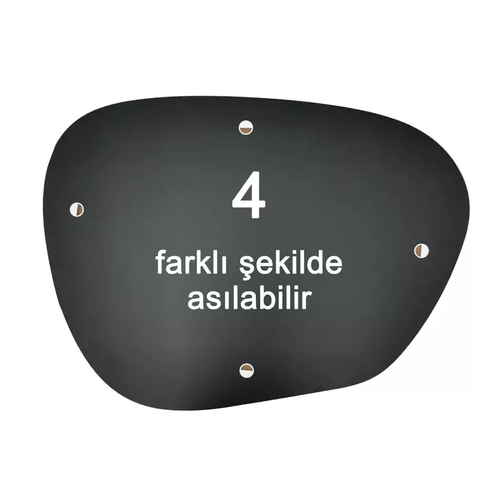 Spegel Hanah Home Amorphous Transparent MDF 90x70x3,2 cm - Speglar - 8682870860339 - 1