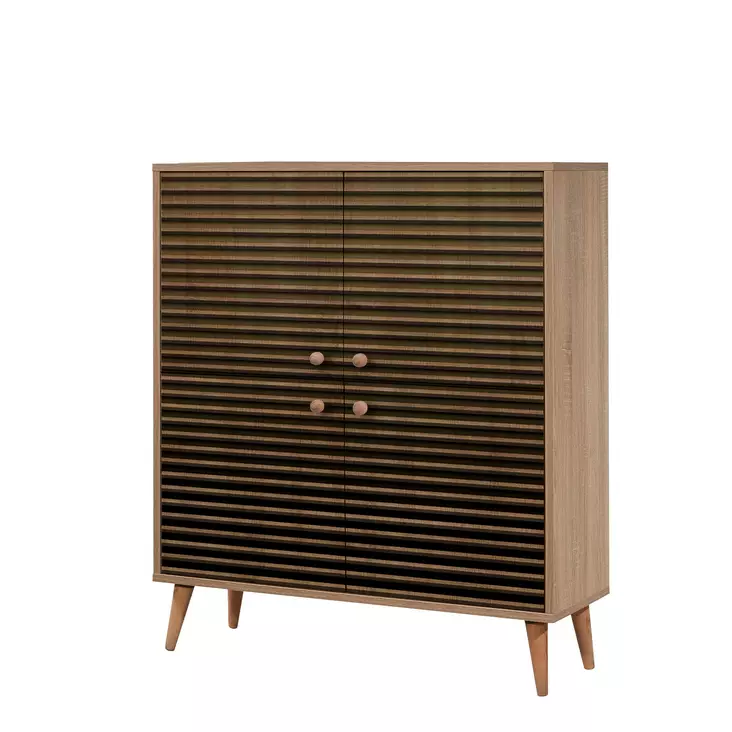 Förvaringsskåp Hanah Home Multilux 220 Sonoma Ek Spånskiva 95x111x36 cm - Skåp och byråer - 8681875380729 - 1
