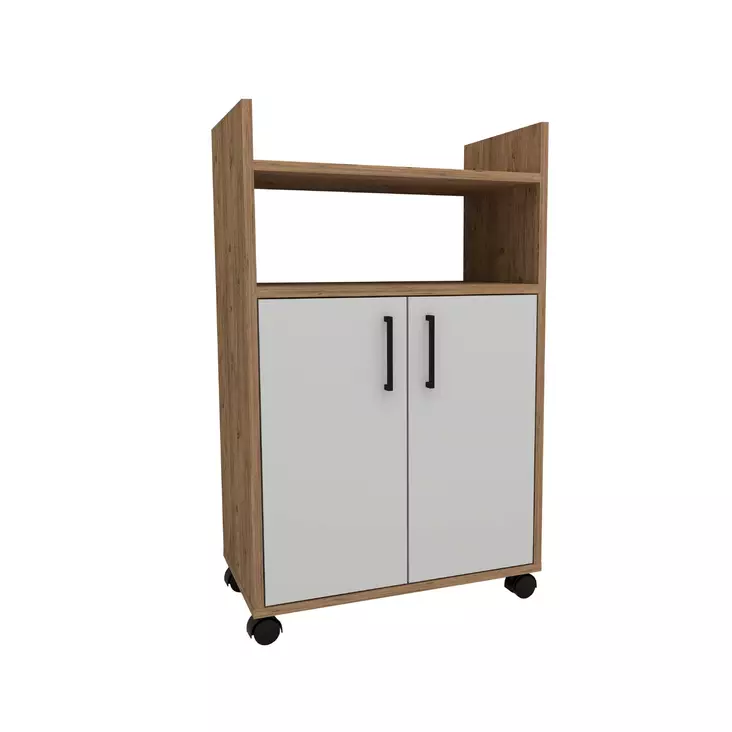 Förvaringsskåp Hanah Home Tiraks Furu Vit Spånskiva 60x97,3x35 cm - Skåp och byråer - 8684283433919 - 1