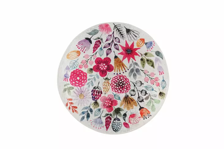 Matta Conceptum Drenaj Djt Flerfärgad Polyester 140x140 cm - Runda mattor - 8682870895379 - 1