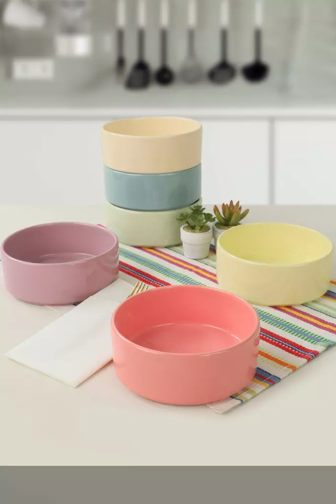 Skål Set Hermia Flerfärgad Keramik 6 Delar - Serveringsfat - 8683342543439 - 1