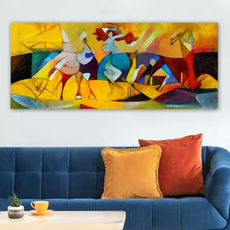 Canvastavla Wallity Flerfärgad Canvas 50x120 cm - Tavlor och ramar - 8682870433519 - 1