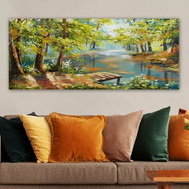 Canvastavla Wallity Flerfärgad Canvas 50x120 cm - Tavlor och ramar - 8682870429369 - 1