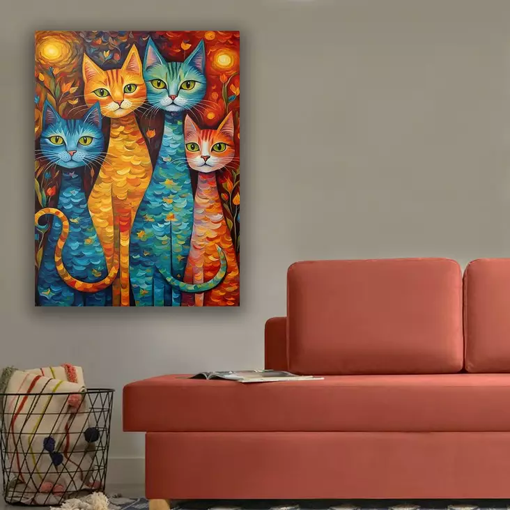 Canvastavla Wallity Flerfärgad Canvas 50x70 cm - Tavlor och ramar - 8684283679539 - 1