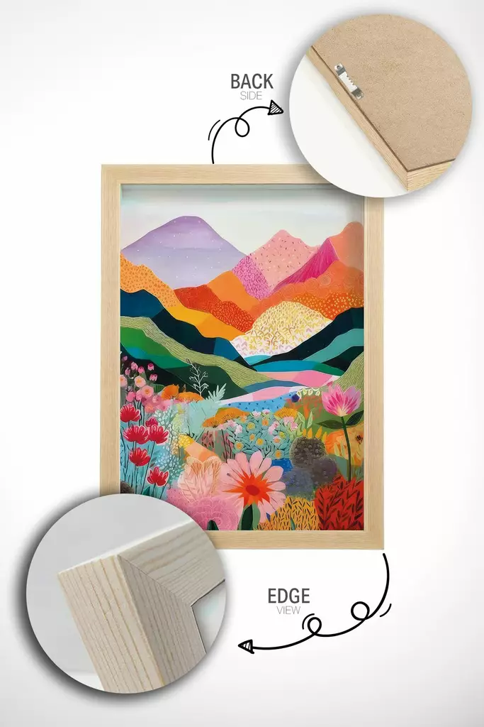 Inramad Tavla Wallity Flerfärgad MDF 33x48 cm - Tavlor och ramar - 8684283754199 - 1