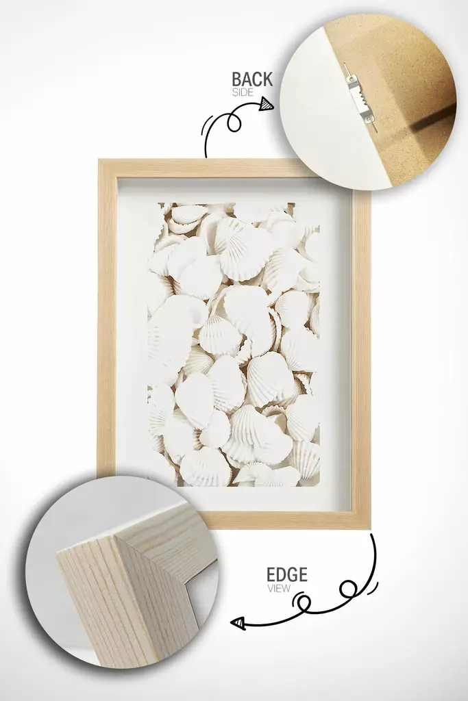 Inramad Tavla Wallity Flerfärgad MDF 33x48 cm 6 Delar - Tavlor och ramar - 8684283137459 - 1