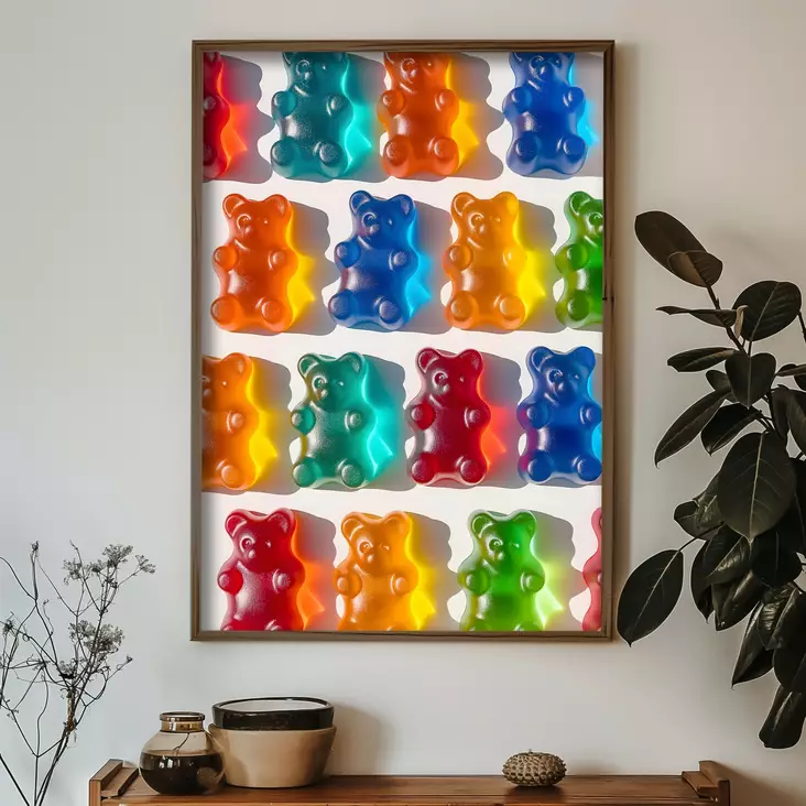 Inramad MDF-tavla Wallity Flerfärgad MDF 35x47 cm - Tavlor och ramar - 8684282848479 - 1