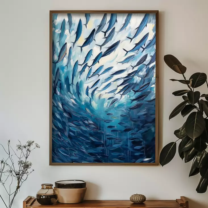 Inramad MDF-tavla Wallity Flerfärgad MDF 35x47 cm - Tavlor och ramar - 8684282848509 - 1