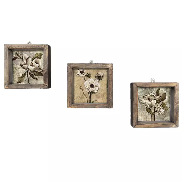 Inramad MDF-Tavla Wallity Flerfärgad MDF 15x15 cm 3 Delar - Tavlor och ramar - 8681875299649 - 1