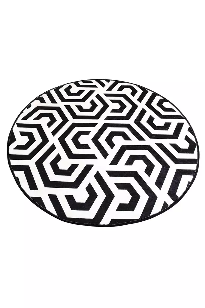 Badrumsmatta Mijölnir Flerfärgad 100% Polyester Antiallergisk Halkfri 100 cm - Badrumsmattor och våtrumsmattor - 8681875271409 - 1