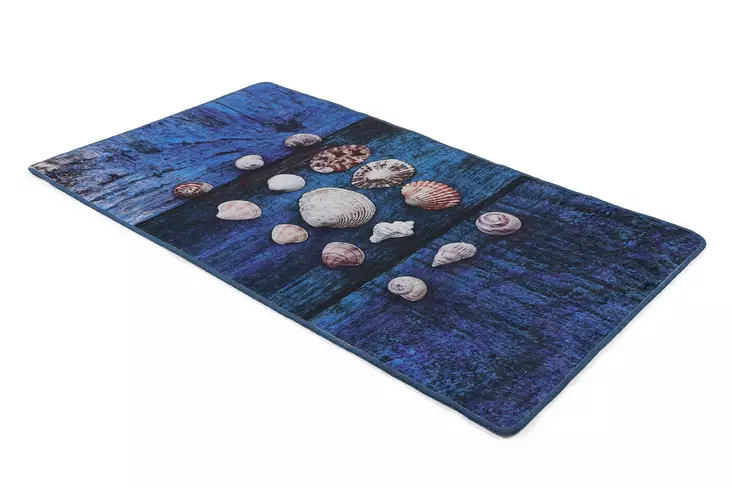 Badrumsmatta Mijölnir Flerfärgad 100% Polyester Antibakteriell Halkfri 80x100 cm - Badrumsmattor och våtrumsmattor - 8682870916159 - 1