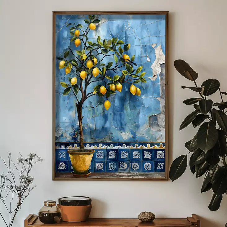 Inramad MDF-tavla Wallity Flerfärgad MDF 50x70 cm - Tavlor och ramar - 8684282631309 - 1