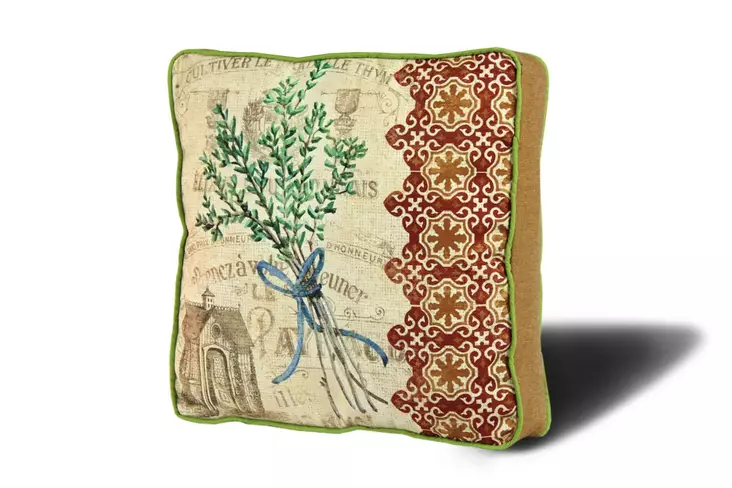 Prydnadskudde Aberto Design YM1159 Flerfärgad Bomull Polyester 42x42 cm - Prydnadskuddar - 8681875278989 - 1
