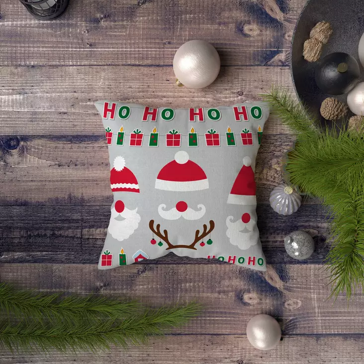 Prydnadskudde Aberto Design NYXMAS144 Flerfärgad Bomull Polyester 43x43 cm - Prydnadskuddar - 8683743250929 - 1