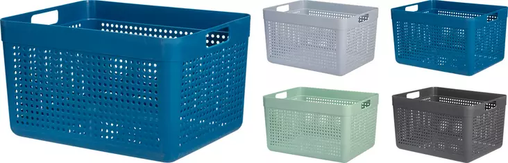 Förvaringskorg plast 14 liter - Plastlådor och förvaringslådor - 8721037509169 - 1