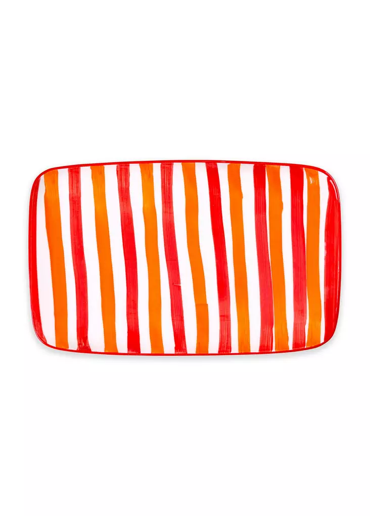 Uppläggningsfat Hermia Orange Keramik 34x25 cm - Tallrikar - 8684283616749 - 1