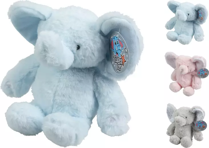 Mjuk elefant gosedjur 25 cm - Gosedjur - 8720573461139 - 1
