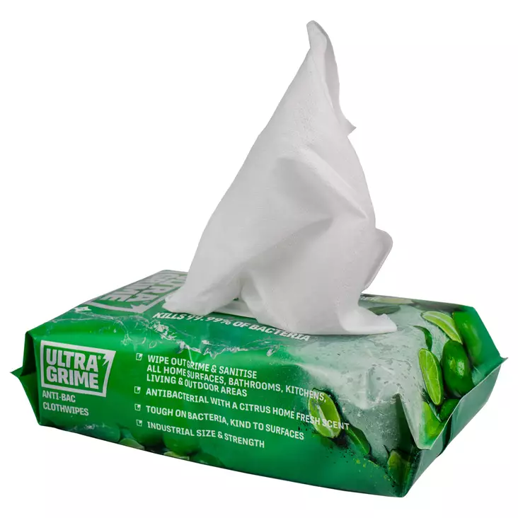 Ultragrime Puhdistusliina Life Anti-Bac XXL+ 80 kpl - Städdukar och -trasor - 5060460470299 - 1