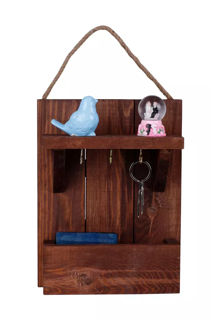 Nyckelhållare Aberto Design 214Ka Valnöt Trä 31x24x8 cm - Möbler - 8683342261869 - 1