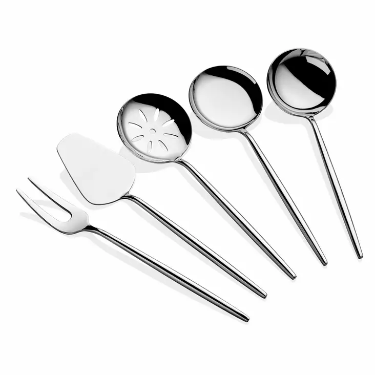 Serviceset Hermia Almeria Silver Rostfritt Stål 5 Delar - Bestick och serveringsredskap - 8684283550579 - 1