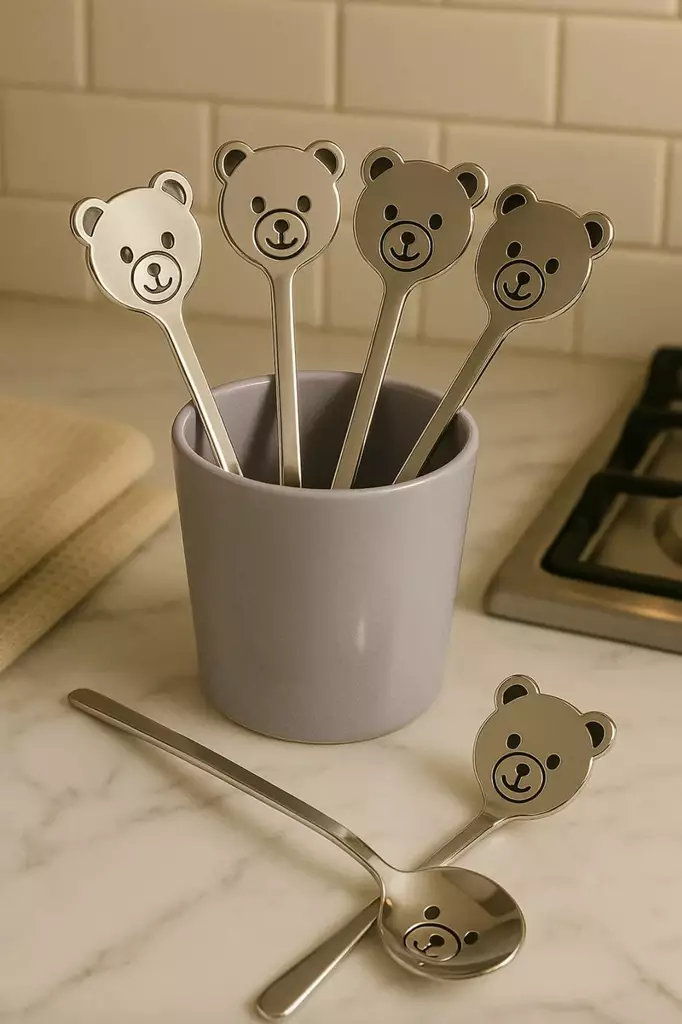 Skedset Hermia Silver Rostfritt Stål 6 Delar - Bestick och serveringsredskap - 8683742950929 - 1