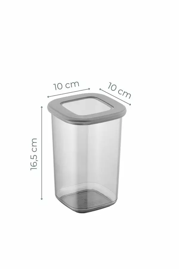 Förvaringslådeset (12 delar), antracit, 10 x 10 x 16,5 cm, tålig, BPA-fri - Plastlådor och förvaringslådor - 8683342792059 - 1