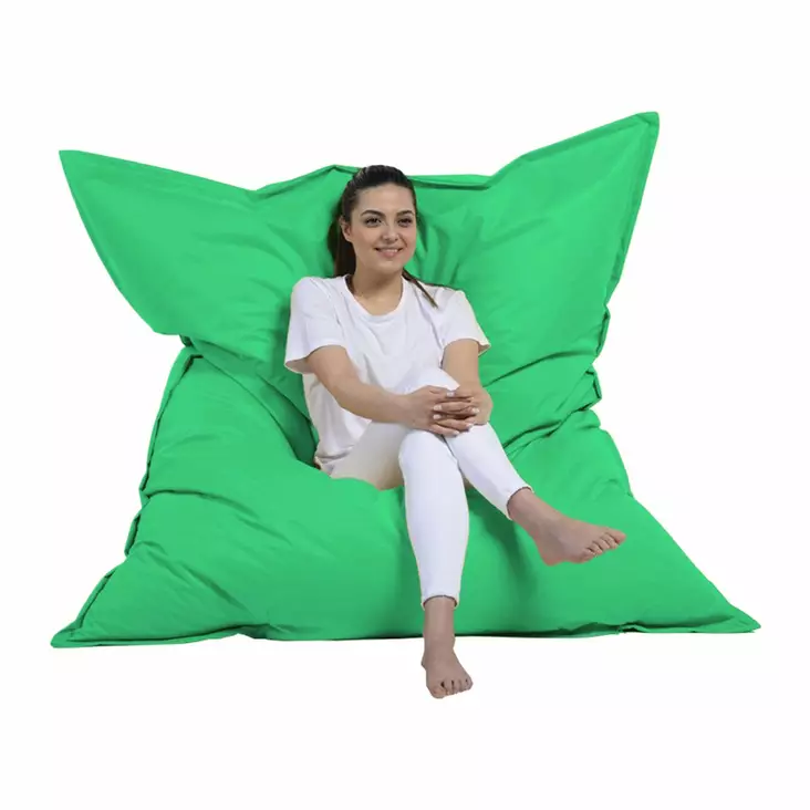 Sittsäck Atelier del Sofa Giant Cushion Grön Polyester 140x180 cm - Saccosäckar - 8683743040049 - 1