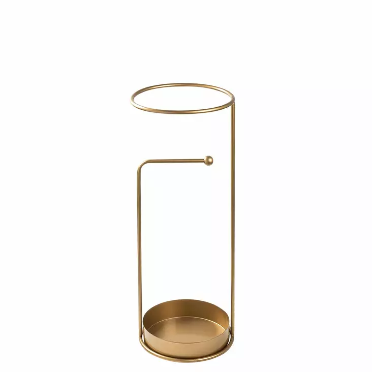 Paraplyställ, guld, 22 x 22 x 60 cm, hållbar, stilren, praktisk - Hylla och klädhängare - 8684283511129 - 1