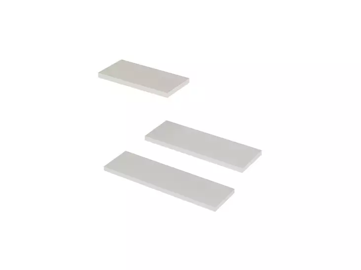 Vägghylla, vit, 30 cm x 14 cm x 2 cm, hållbar, lätt att montera - Hylla och klädhängare - 8683342397759 - 1